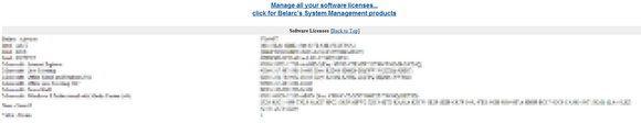 belarc advisor software licenses
