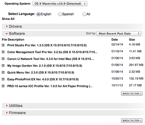 Canon Pixma Pro-10 software