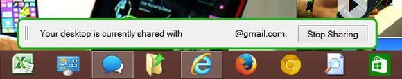 desktop is shared