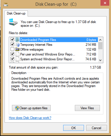 more disk space pc