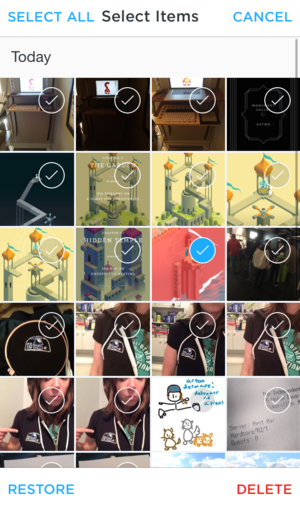 dropbox carousel hidden
