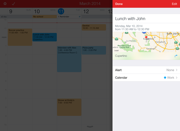 fantastical 2 for ipad event details