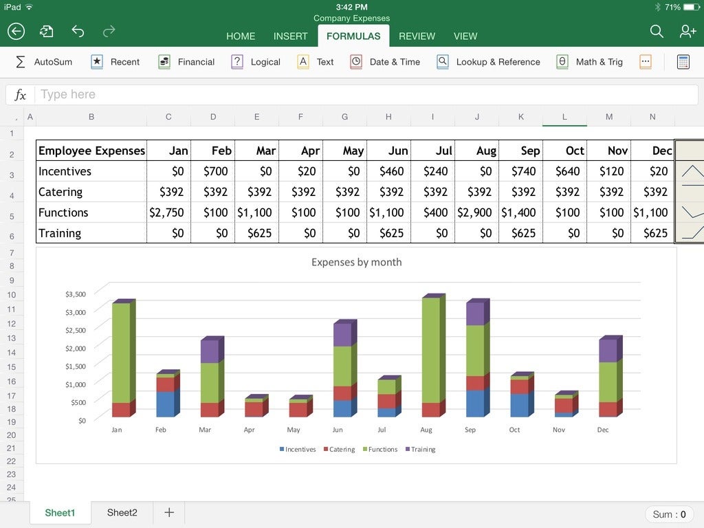 Excel For Ipad The Macworld Review Macworld