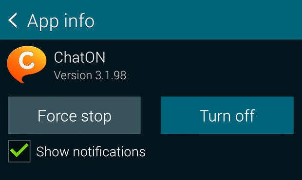 how to turn off email notifications samsung.s5