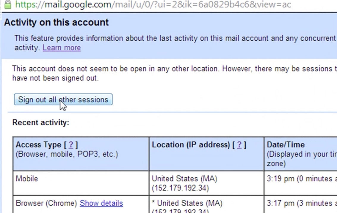 How To Remotely Log Out Of Gmail Pcworld
