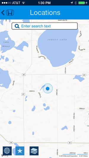 hondalink navigation app screen locations april 2014