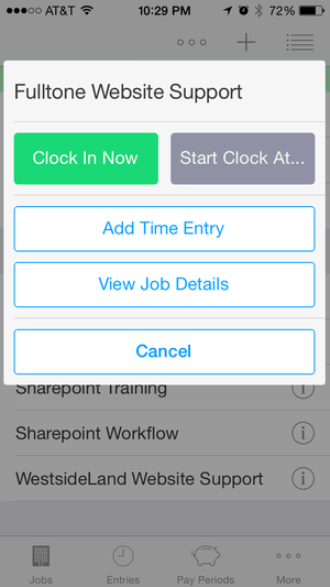 HoursTracker for iPhone