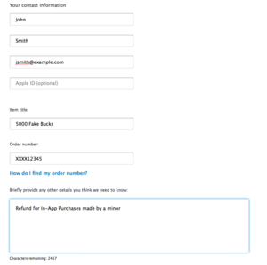 iap refund form
