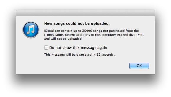 itunes match limit