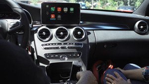 mercedes benz carplay demo console april 2014