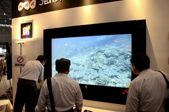 NHK's 8K display at NAB 2014