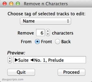 remove n characters from front or back001