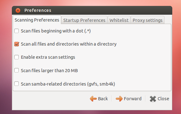 scan all files clamav