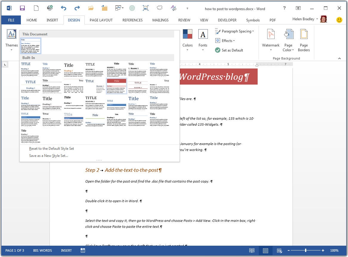 You Look Marvelous How Word S Style Sets Give Your Documents A Makeover Pcworld
