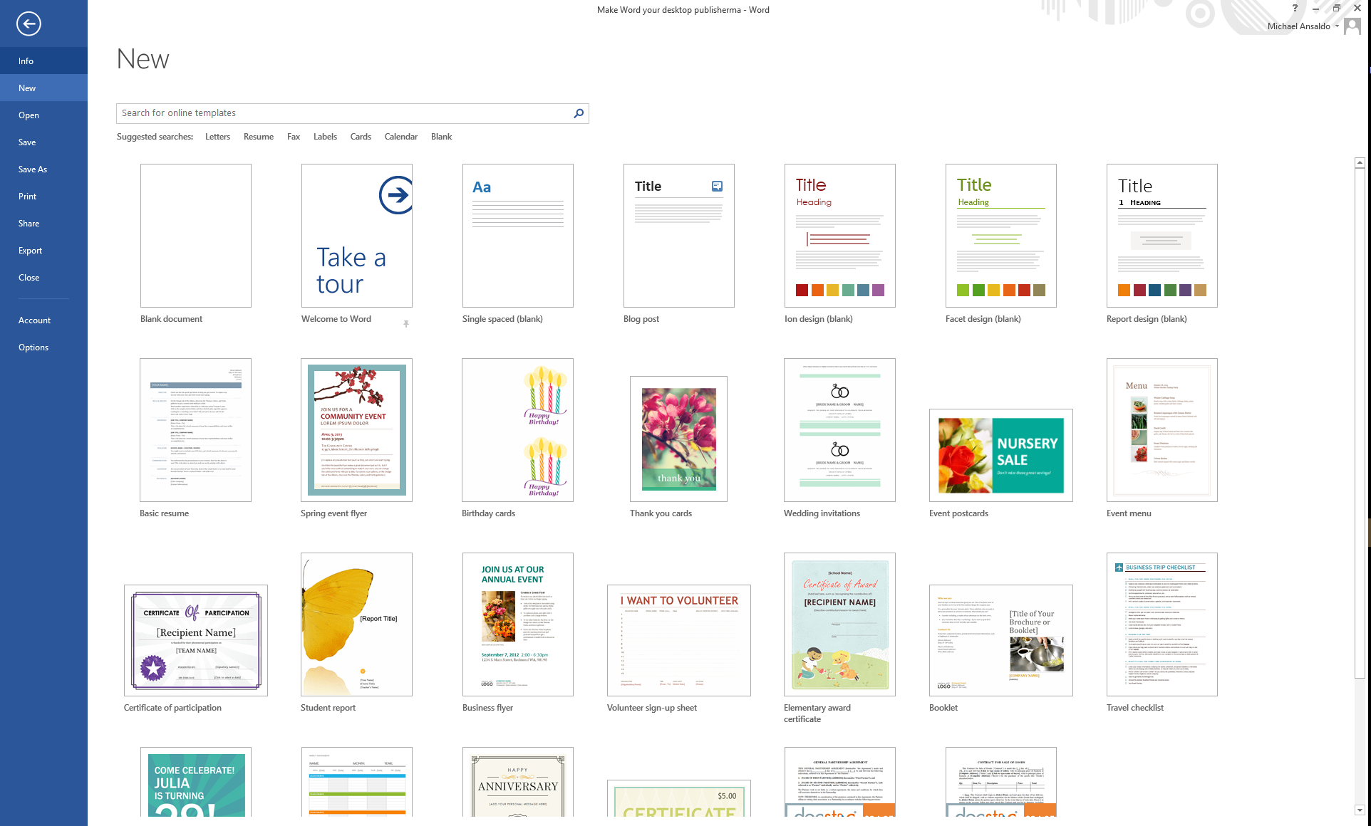 Professional Word Document Templates