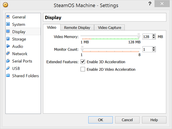 video settings