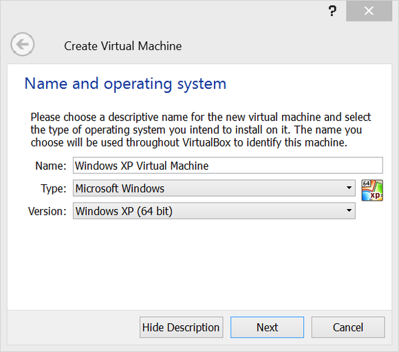 virtualbox setup 1