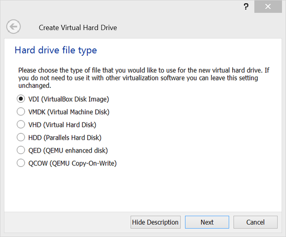 virtualbox setup 4