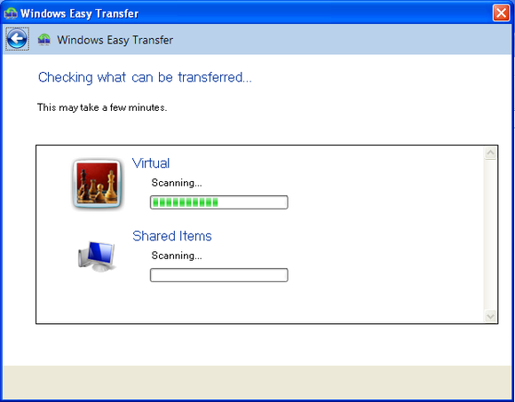 windows easy transfer on xp 2