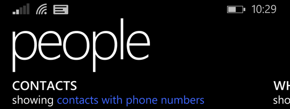 windows phone 8.1 people hub annoynace