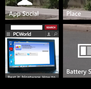 windows phone 8.1 site tile edit