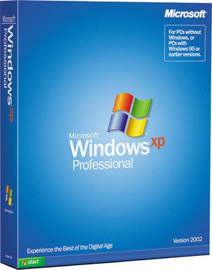 windows xp professional box shot