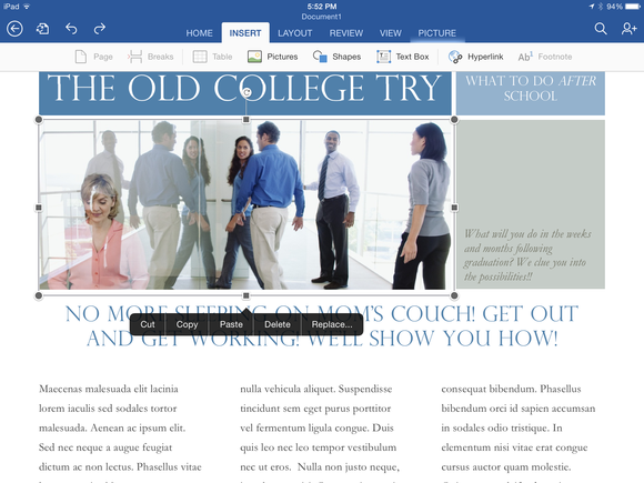 Word for iPad
