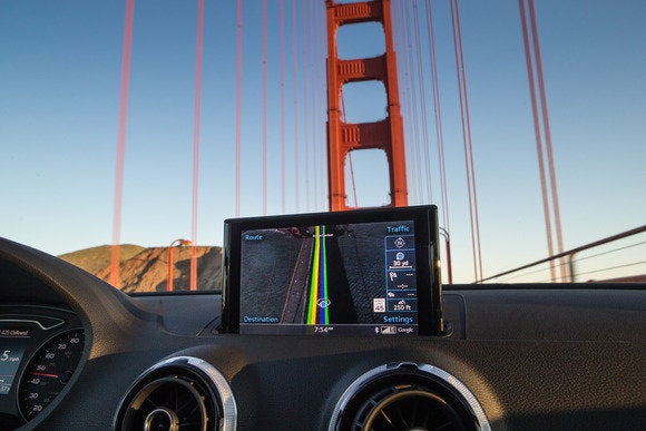 2015 audi a3 mmi display golden gate bridge