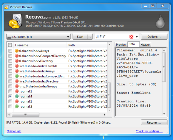 9 recover deleted files from usb flash drive with recuva