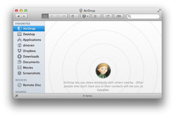 airdrop osx