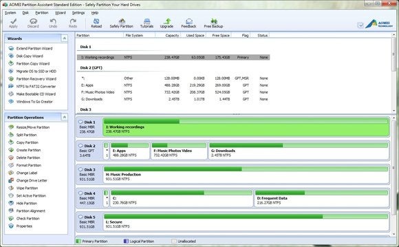 aomei partition assistant pro free download with crack