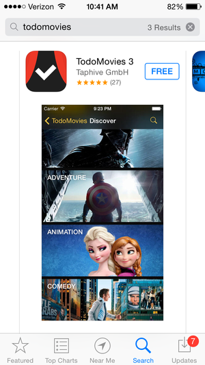 app search todomovies