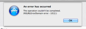 appstore error