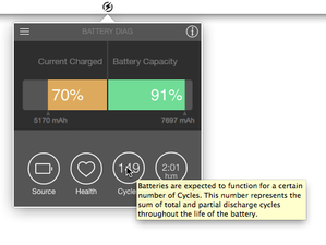 Battery Diag display