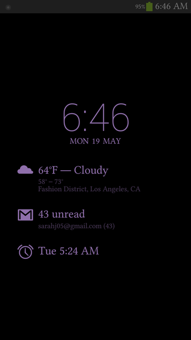 dashclock daydream