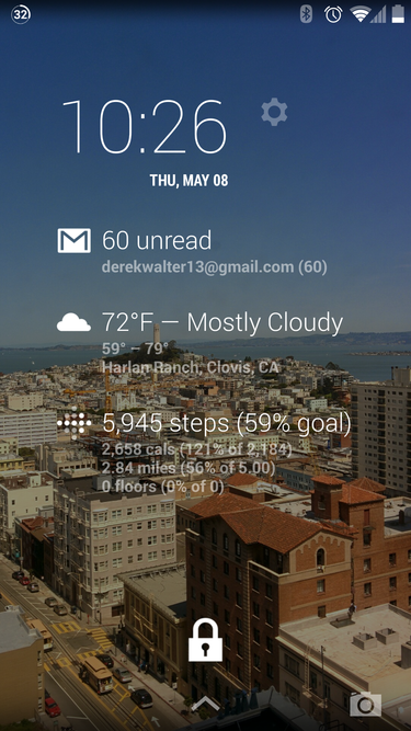 DashClock puts real-time information on the Android lock screen.