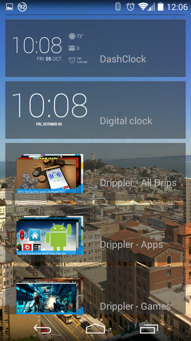 Select DashClock from your lock screen widget choices.