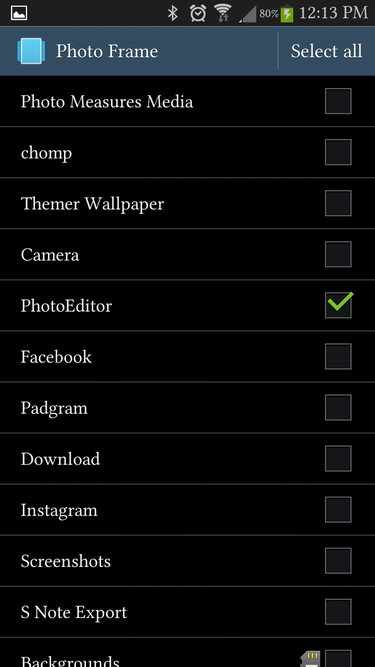 daydream photo frame settings