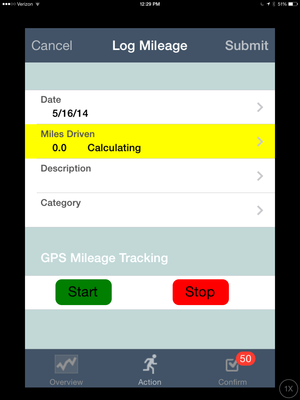 deductr iphone mileage