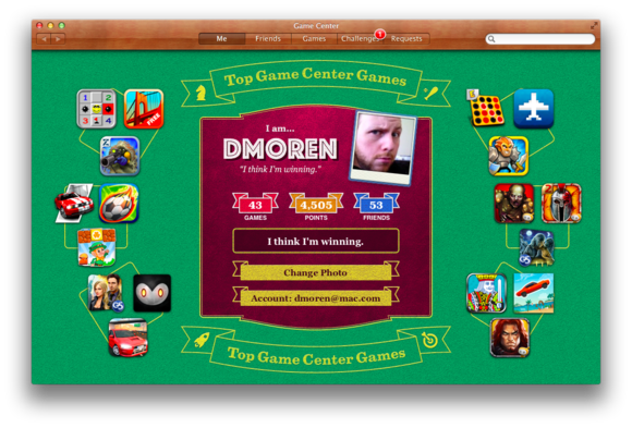 Как выйти из game center mac os