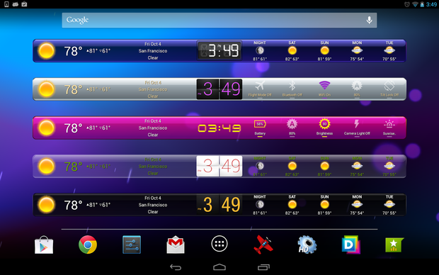 hd widgets result