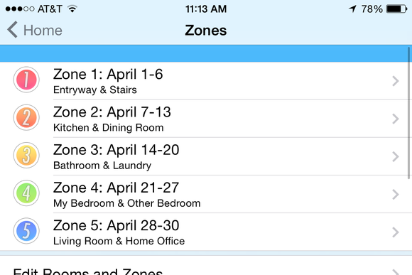 homeroutines zones landscape