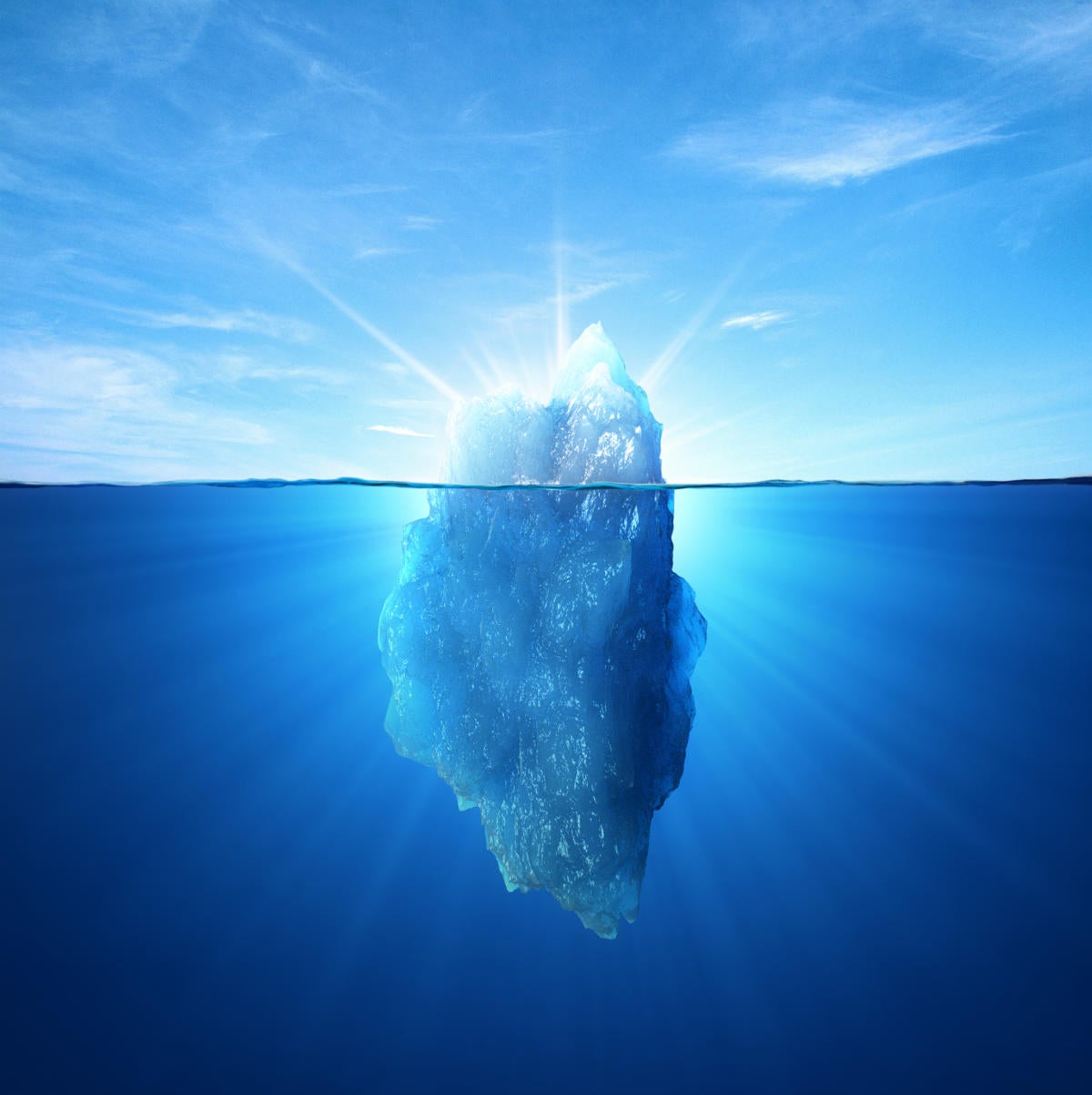 iceberg under water 135415219