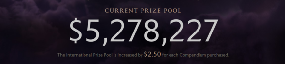 The International Prize Pool -- Dota 2