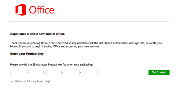 office 365 key