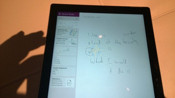 OneNote Surface Pro 3