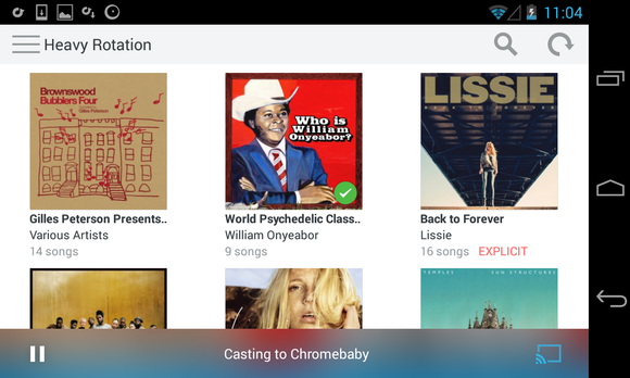 rdio android browse
