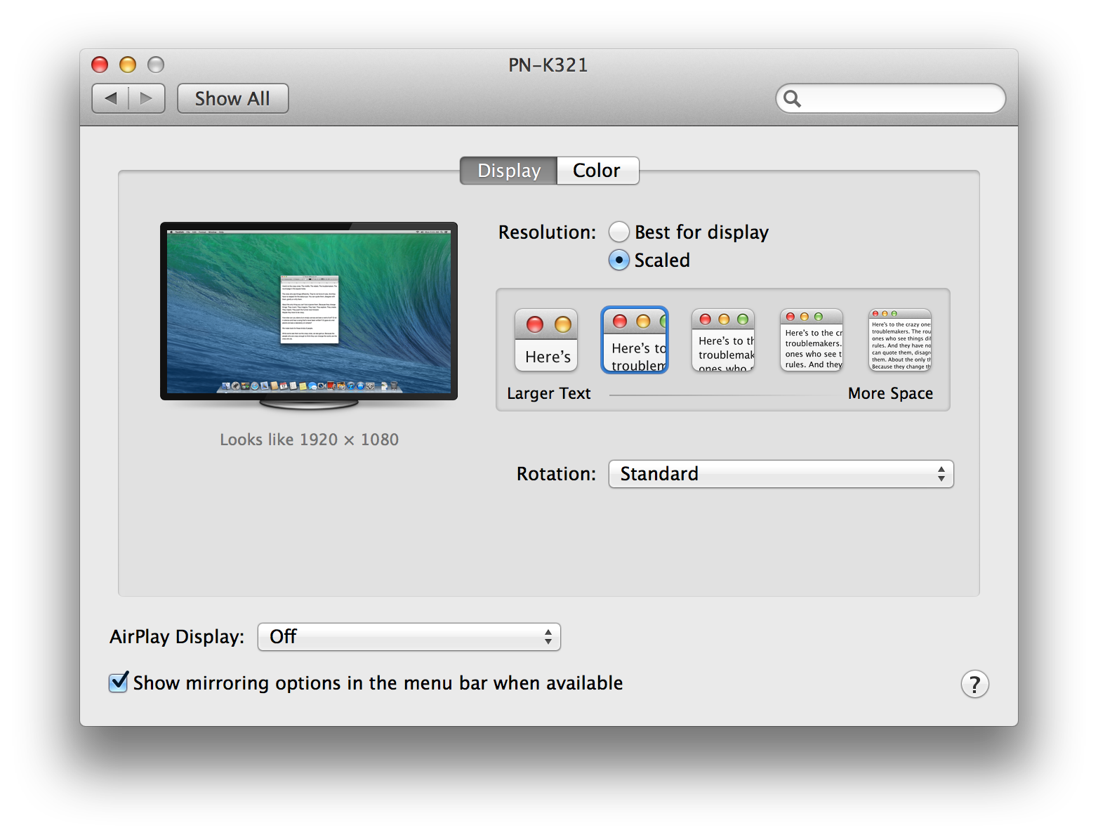 mac os x resolution switcher