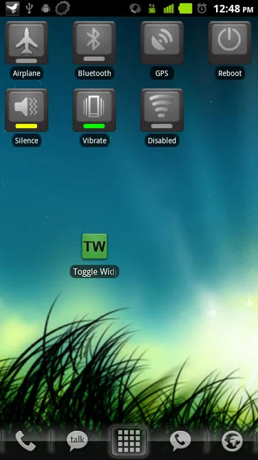 toggle widgets pack result