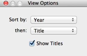 view options